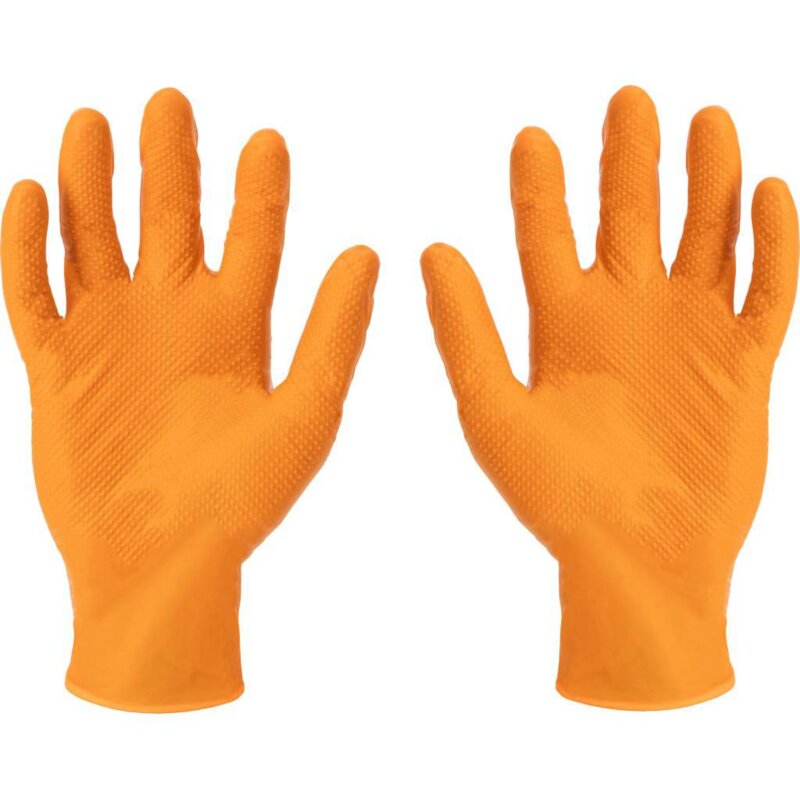 Rękawice nitrylowe LAHTI PRO L222308B (rozmiar M) (50 szt.)