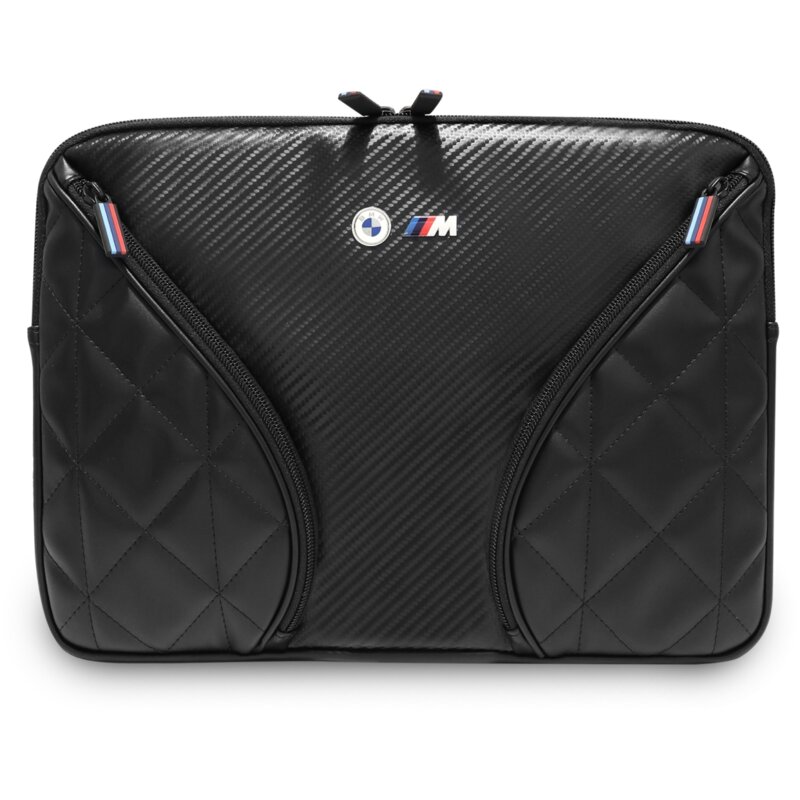 Etui na laptopa BMW Carbon Pockets&Metal 14 cali Czarny