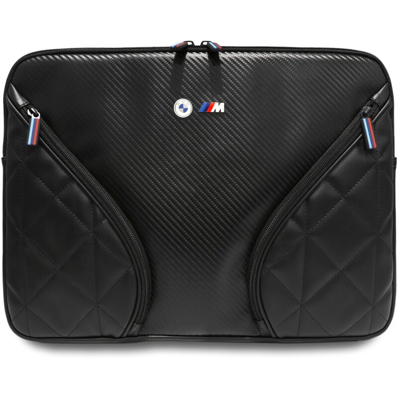 Etui na laptopa BMW Carbon Pockets&Metal 16 cali Czarny