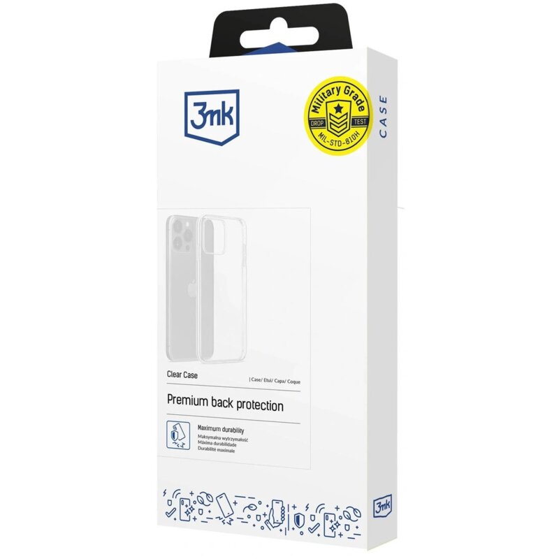 Etui 3MK Clear Case do Motorola Moto G86 Power Przezroczysty