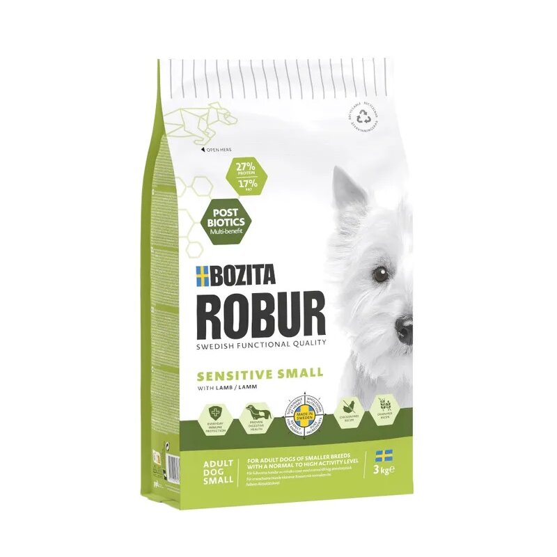 Karma dla psa BOZITA Robur Sensitive & Small Jagnięcina 3 kg