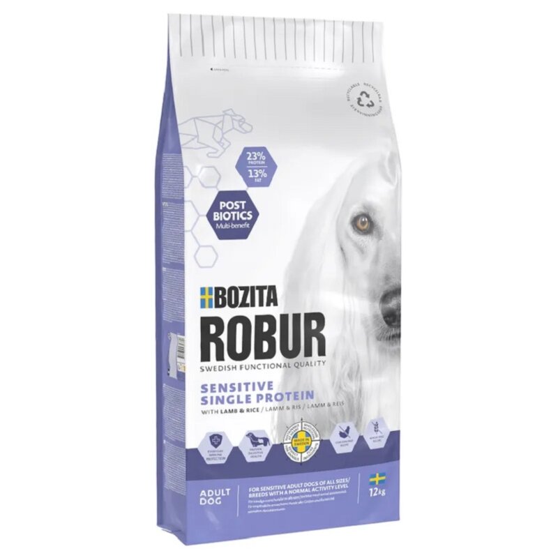 Karma dla psa BOZITA Robur Sensitive & Single Protein Jagnięcina z ryżem 12 kg