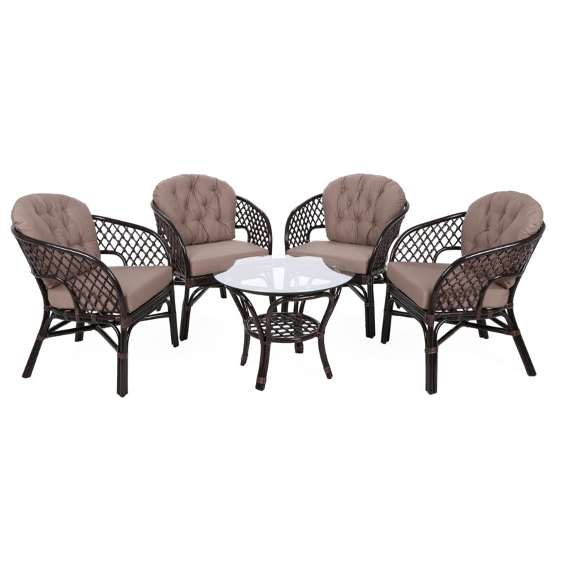 Zestaw mebli ogrodowych HOME & GARDEN Havana 482931 Brązowy