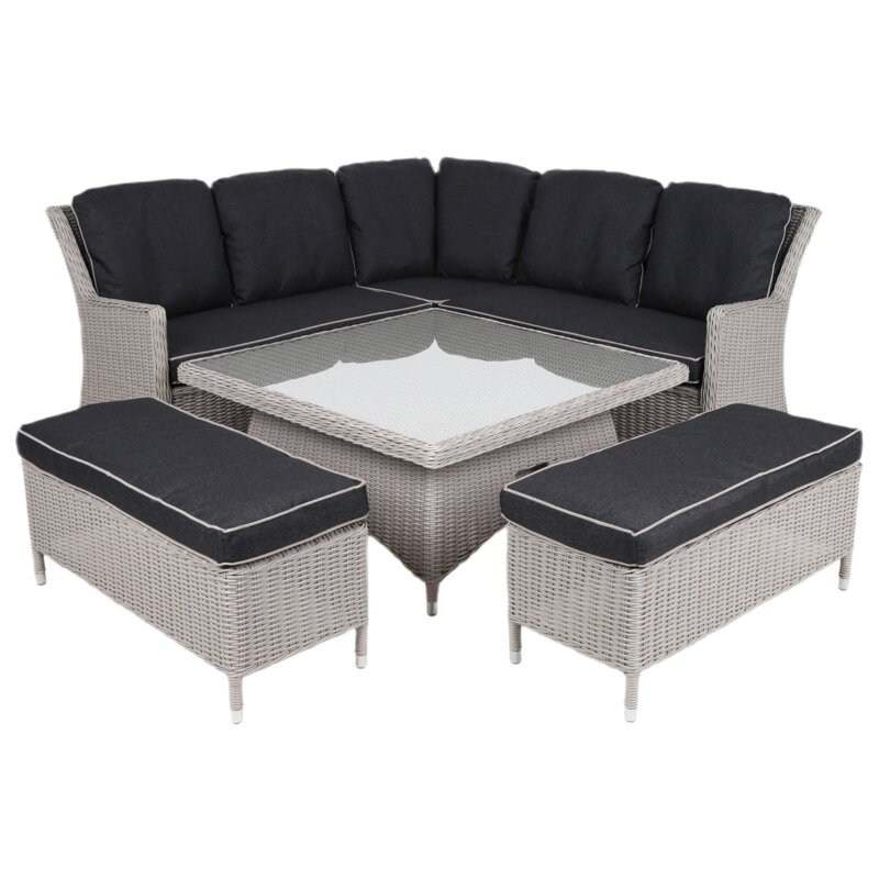 Zestaw mebli ogrodowych HOME & GARDEN Termoli 905827 Szary