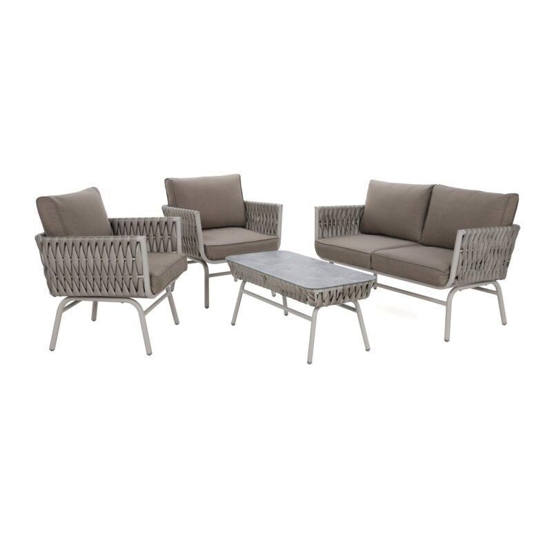 Zestaw mebli ogrodowych HOME & GARDEN Tasos 390564 Szaro-beżowy