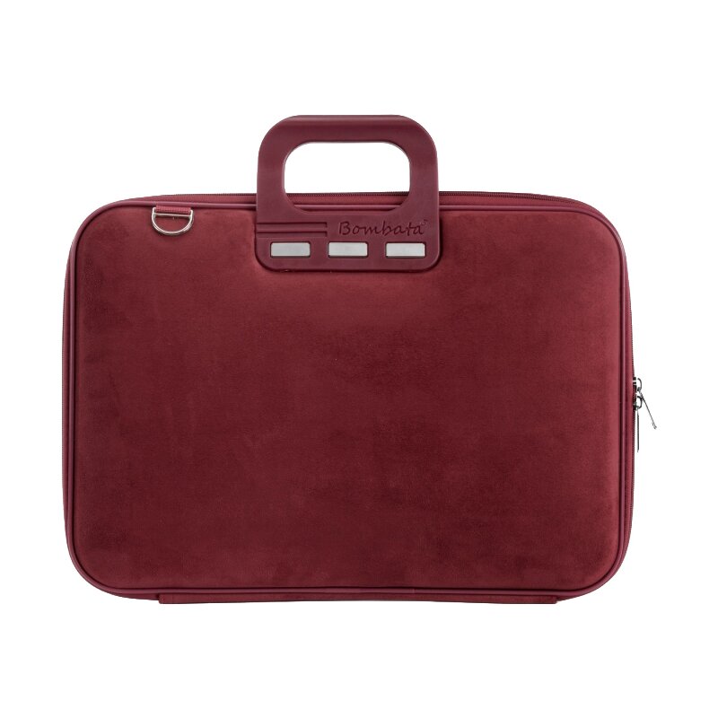 Torba na laptopa BOMBATA Camoscio 15-16 cali Burgundowy