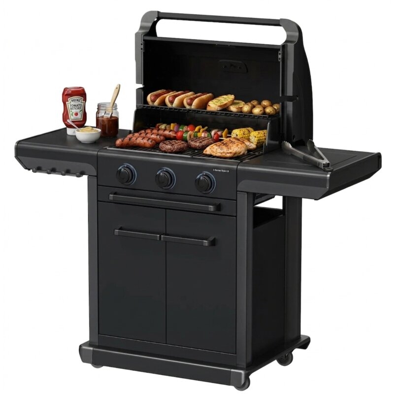 Grill ogrodowy gazowy CAMPINGAZ Onyx 3 S 12.5kW 46 x 61 cm
