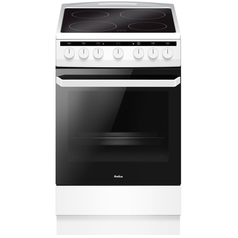 AMICA Kuchnia ceramiczna 58CE1.30HMSQW 50cm elektryczna