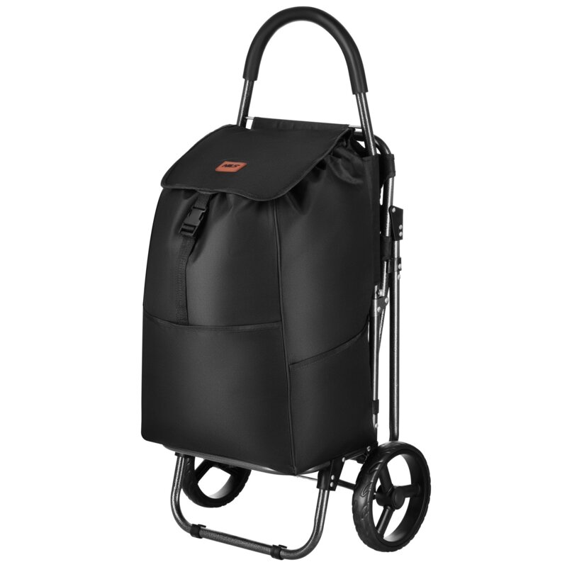 Wózek na zakupy NILS CAMP z siedziskiem NC4303 Czarny