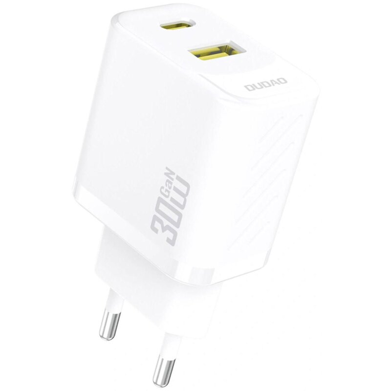 Ładowarka sieciowa DUDAO A27TEU 30W GaN Biały ładowarka do telefonu USB-A, USB-C