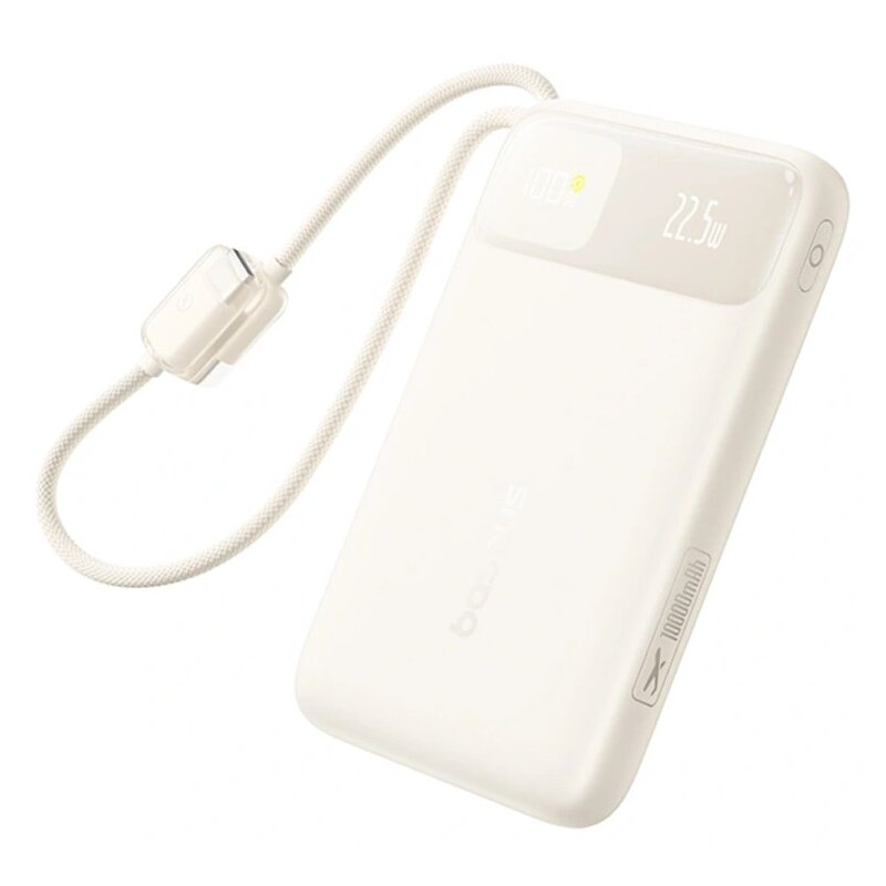 Powerbank BASEUS EnerFill FC11 10000 mAh 22.5W Beżowy