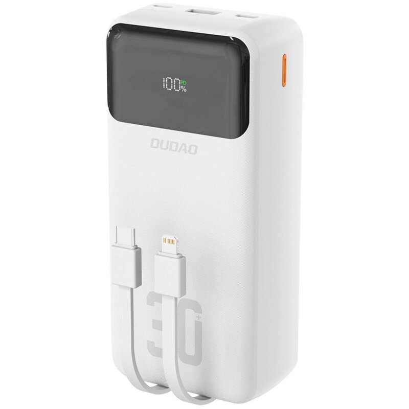 Powerbank DUDAO K15Max 30000 mAh PD 22.5W Biały
