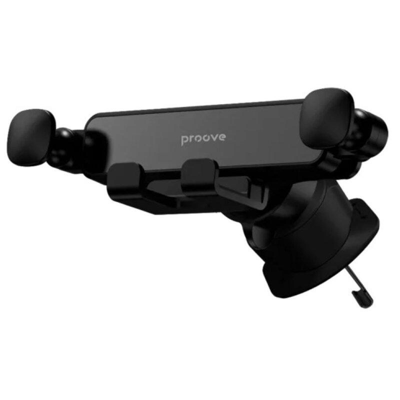 Uchwyt na telefon i smartfon PROOVE Gravity Lite Czarny uchwyt samochodowy na kratkę nawiewu
