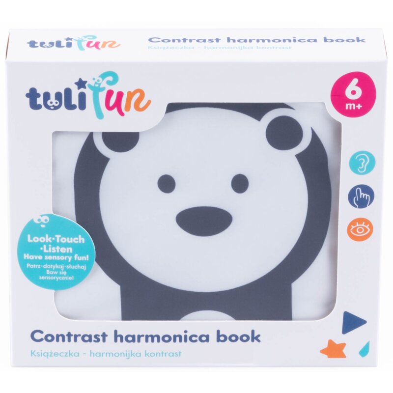 Zabawka TULIFUN Książeczka Harmonijka Kontrast