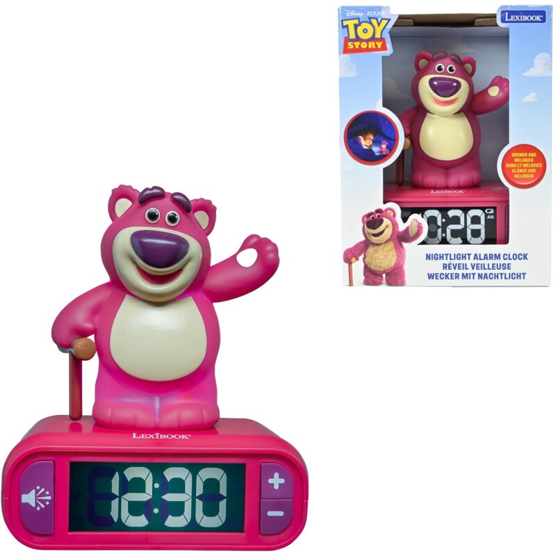 Zabawka budzik z lampką nocną LEXIBOOK Toy Story Lotso RL800TS1