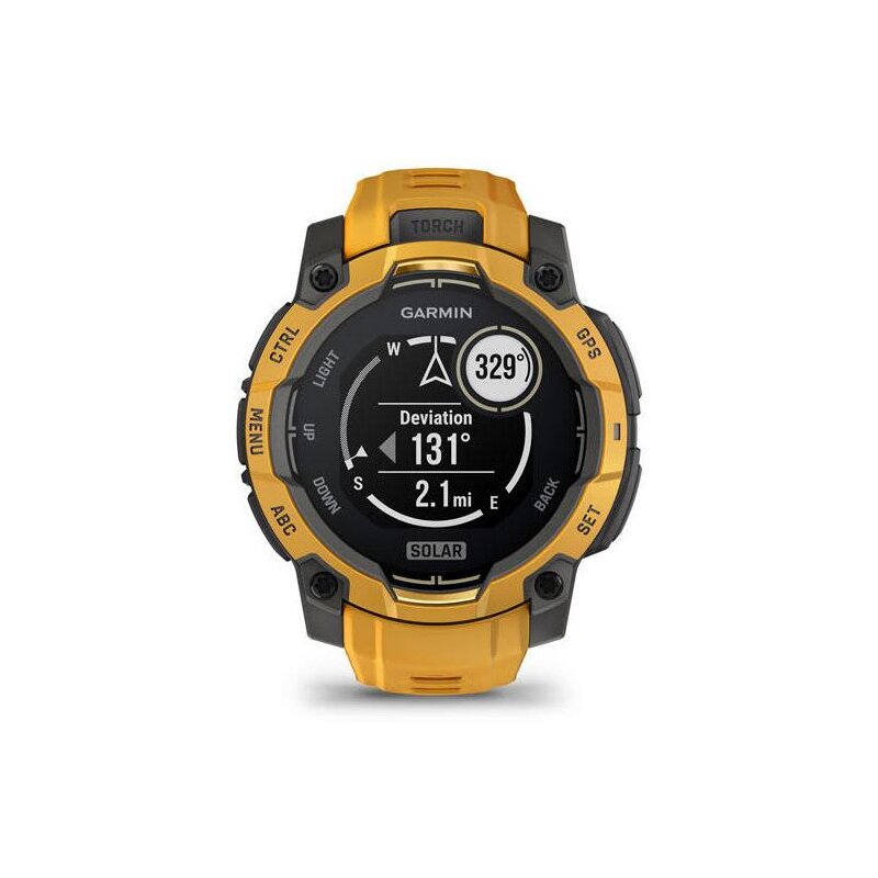 Smartwatch GARMIN Instinct 3 Solar 45mm Żółto-czarny 010-02934-02