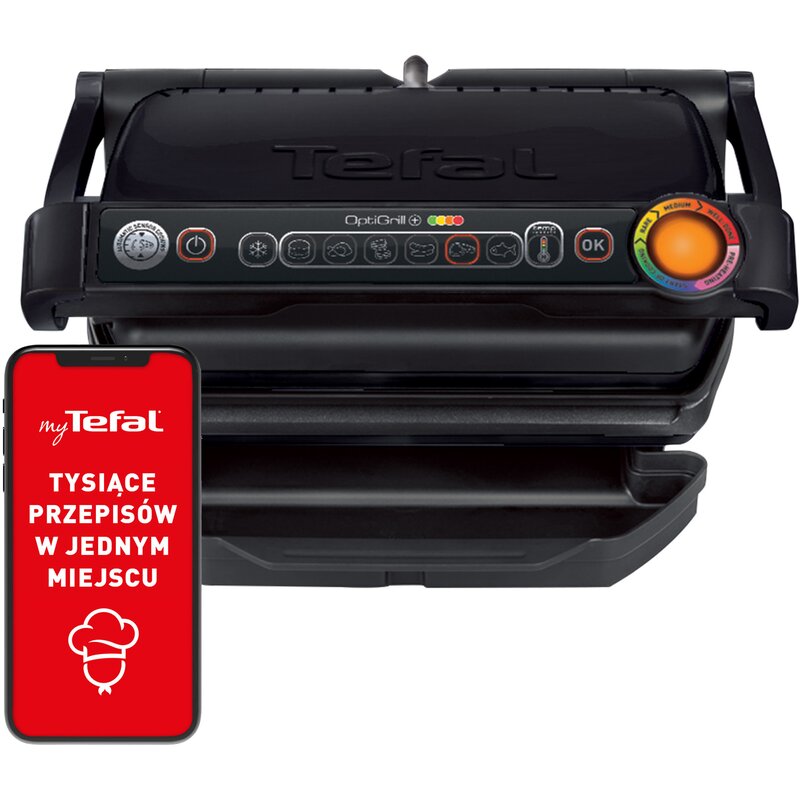 Grill elektryczny TEFAL GC7128 OptiGrill+ z automatycznymi programami