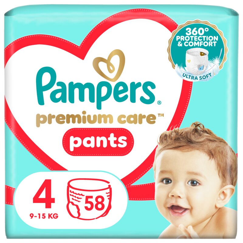 Pieluchomajtki PAMPERS Pants Premium Care 4 (58 szt.)