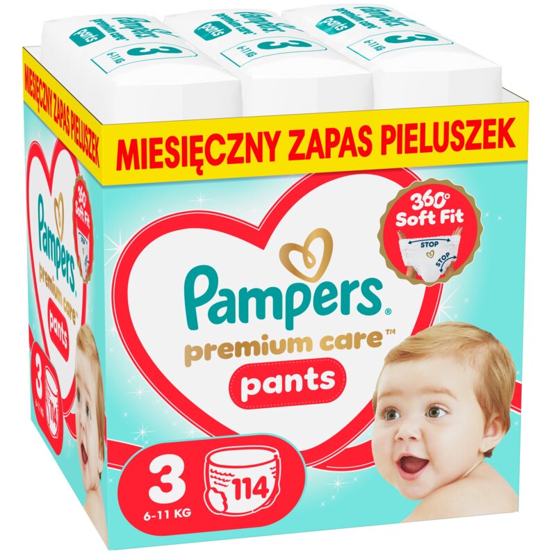 Pieluchomajtki PAMPERS Pants Premium Care 3 (114 szt.)