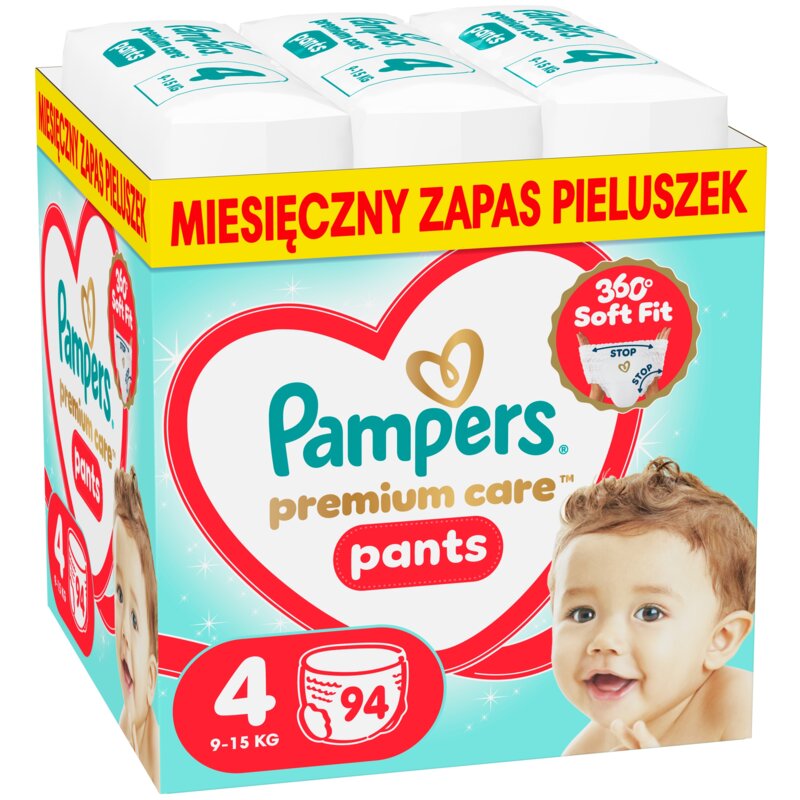 Pieluchomajtki PAMPERS Pants Premium Care 4 (94 szt.)