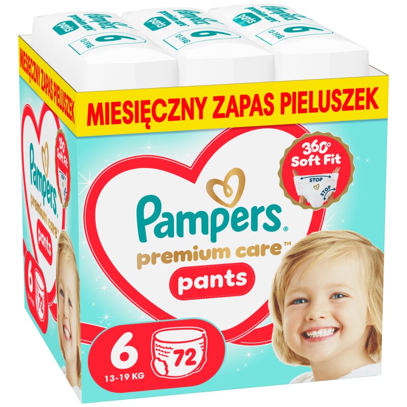 Pieluchomajtki PAMPERS Pants Premium Care 6 (72 szt.)