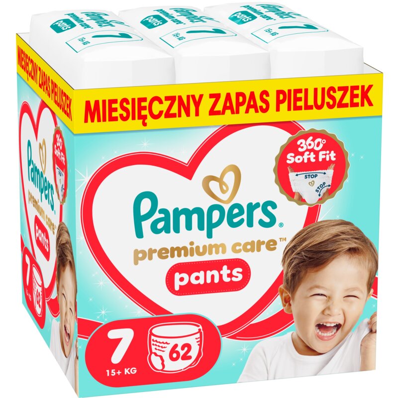 Pieluchomajtki PAMPERS Pants Premium Care 7 (62 szt.)