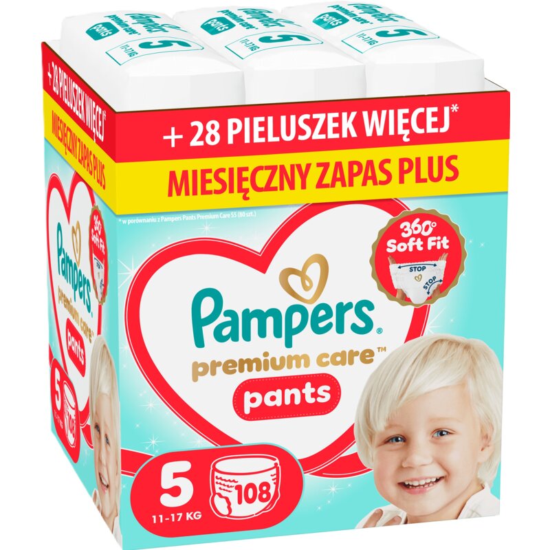 Pieluchomajtki PAMPERS Pants Premium Care 5 (108 szt.)