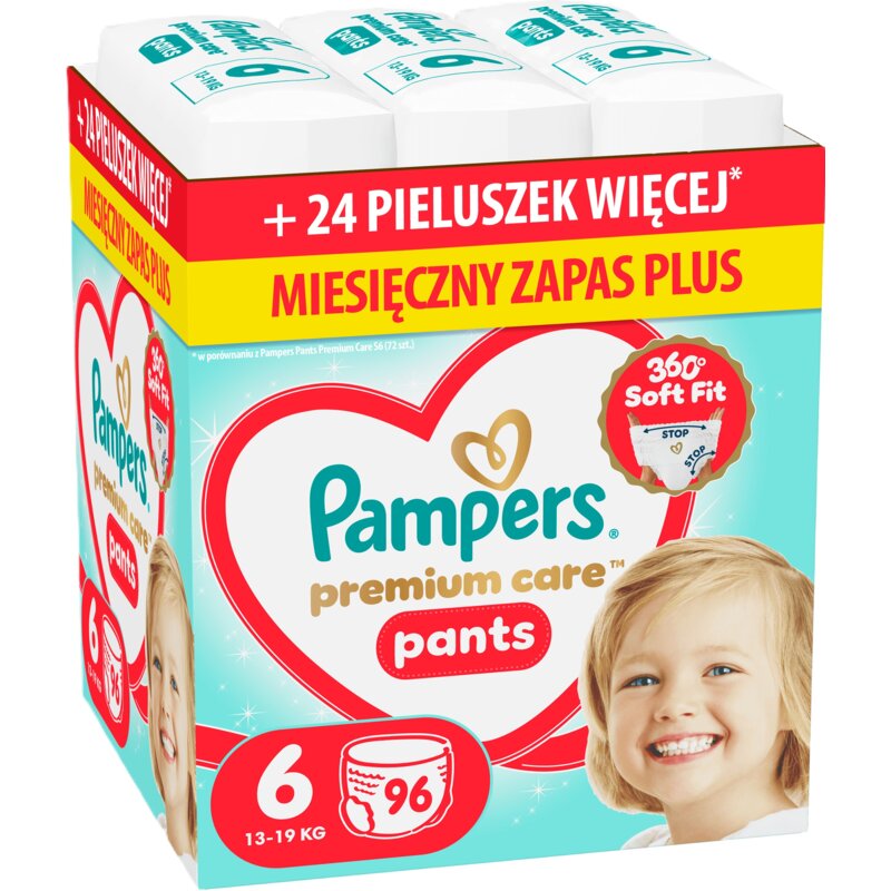 Pieluchomajtki PAMPERS Pants Premium Care 6 (96 szt.)