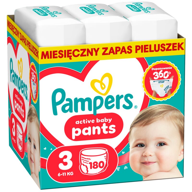 Pieluchomajtki PAMPERS Pants 3 (180 szt.)