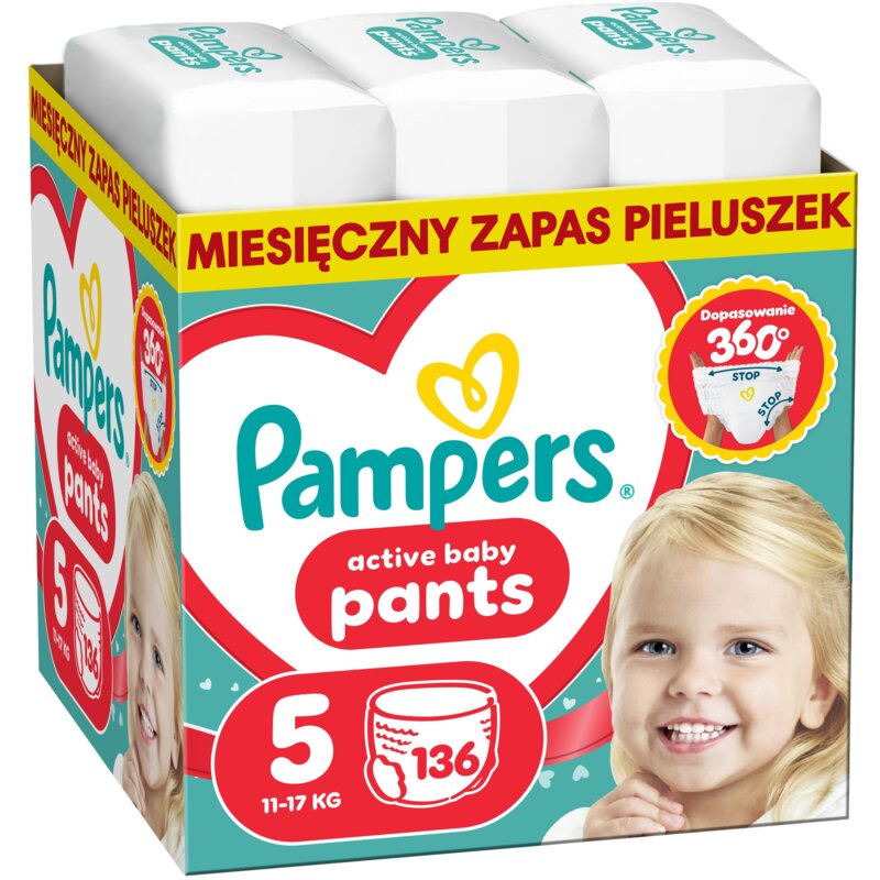 Pieluchomajtki PAMPERS Pants 5 (136 szt.)
