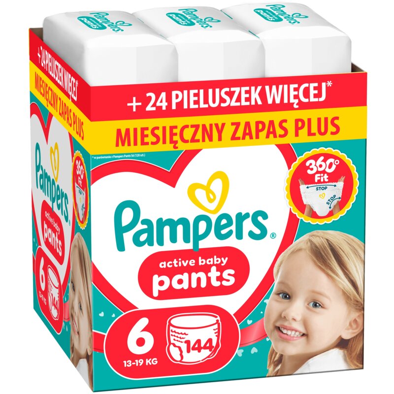 Фото - Підгузки Pampers Pieluchomajtki Pants 6 Pants 6 (144 szt.)