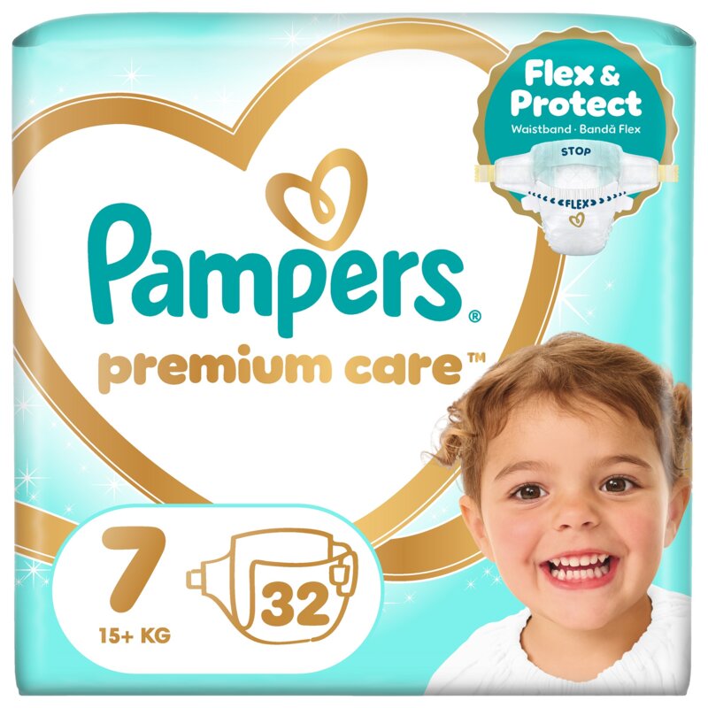 Pieluchy PAMPERS Premium Care 7 (32 szt.)