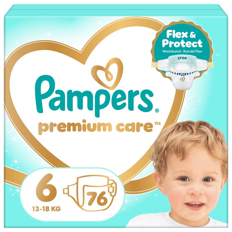 Pieluchy PAMPERS Premium Care 6 (76 szt.)