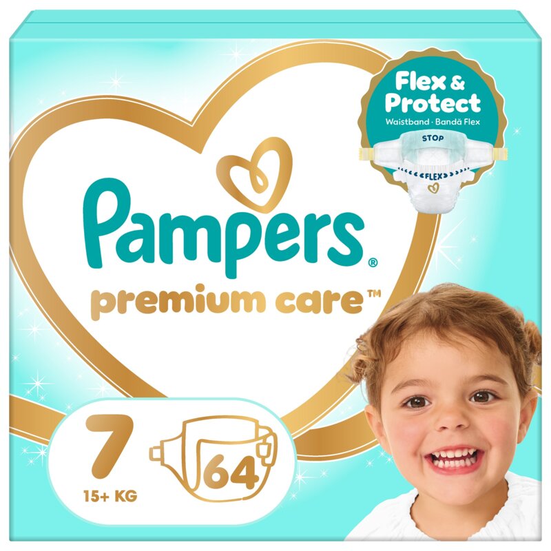 Pieluchy PAMPERS Premium Care 7 (64 szt.)