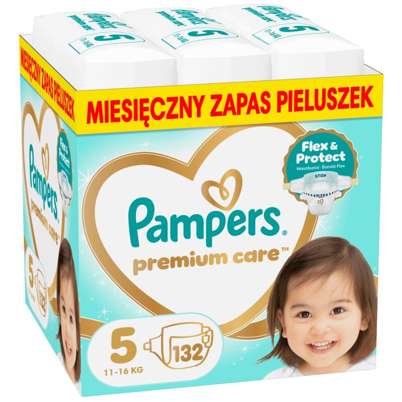 Pieluchy PAMPERS Premium Care 5 (132 sztuk)
