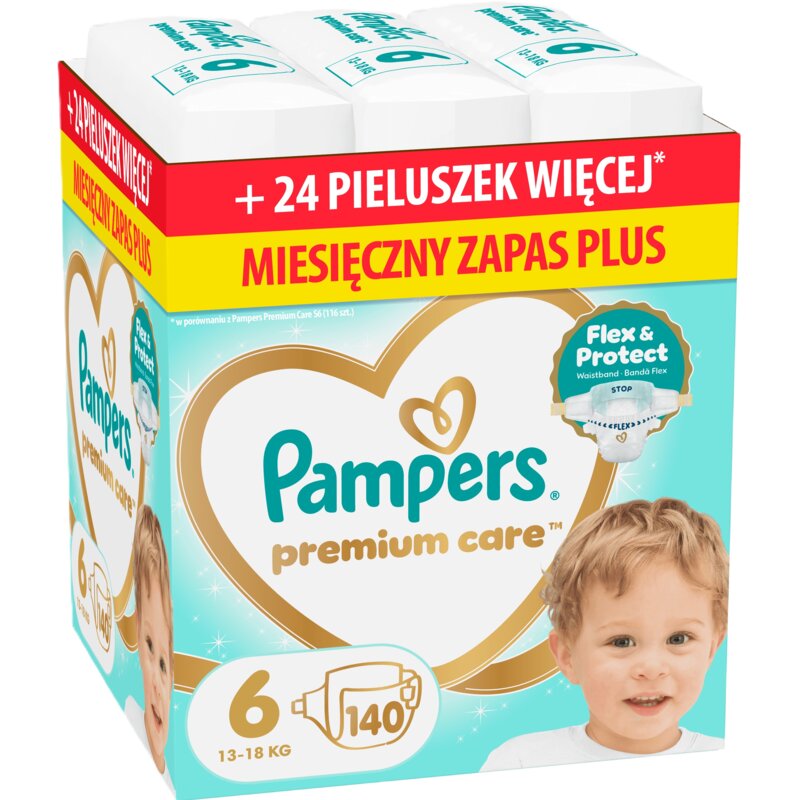 Pieluchy PAMPERS Premium Care 6 (140 szt.)