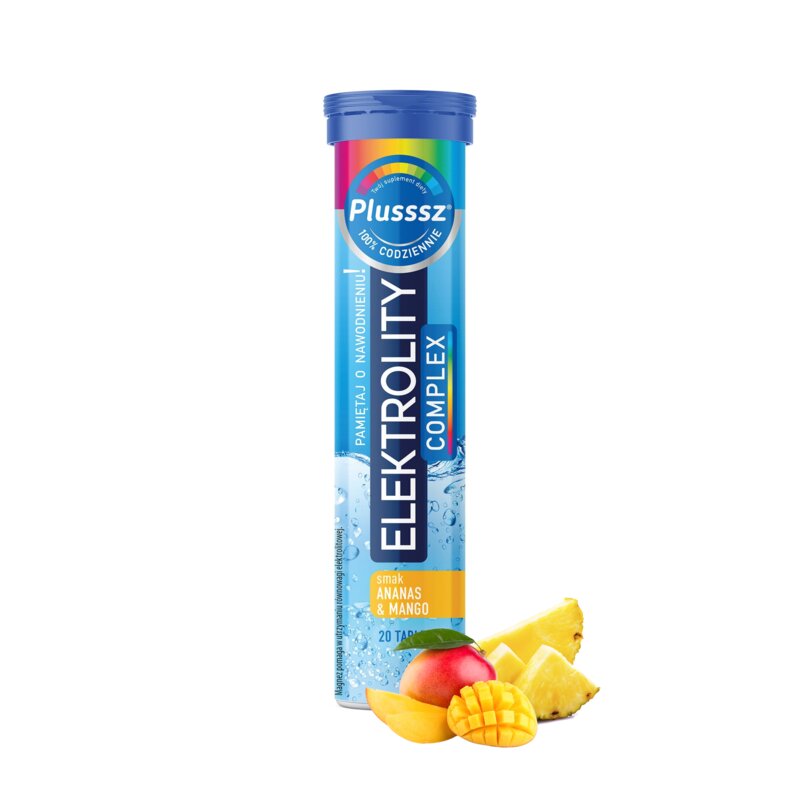 Elektrolity PLUSSSZ Complex Ananas-mango (20 tabletek)