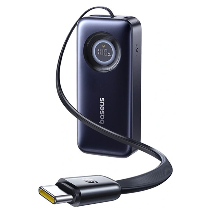 Baseus EnerCore CR11 20000mAh 67W Wbudowany kabel USB-C Czarny