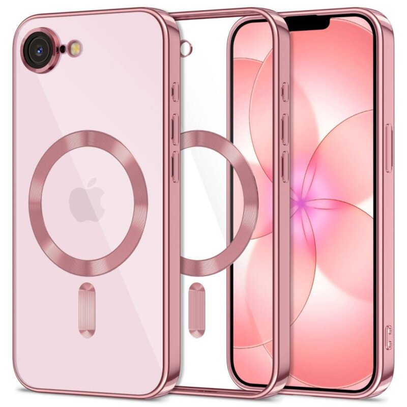 Etui TECH-PROTECT MagFlex MagSafe do Apple iPhone 16E/17E Przezroczysto-różowy
