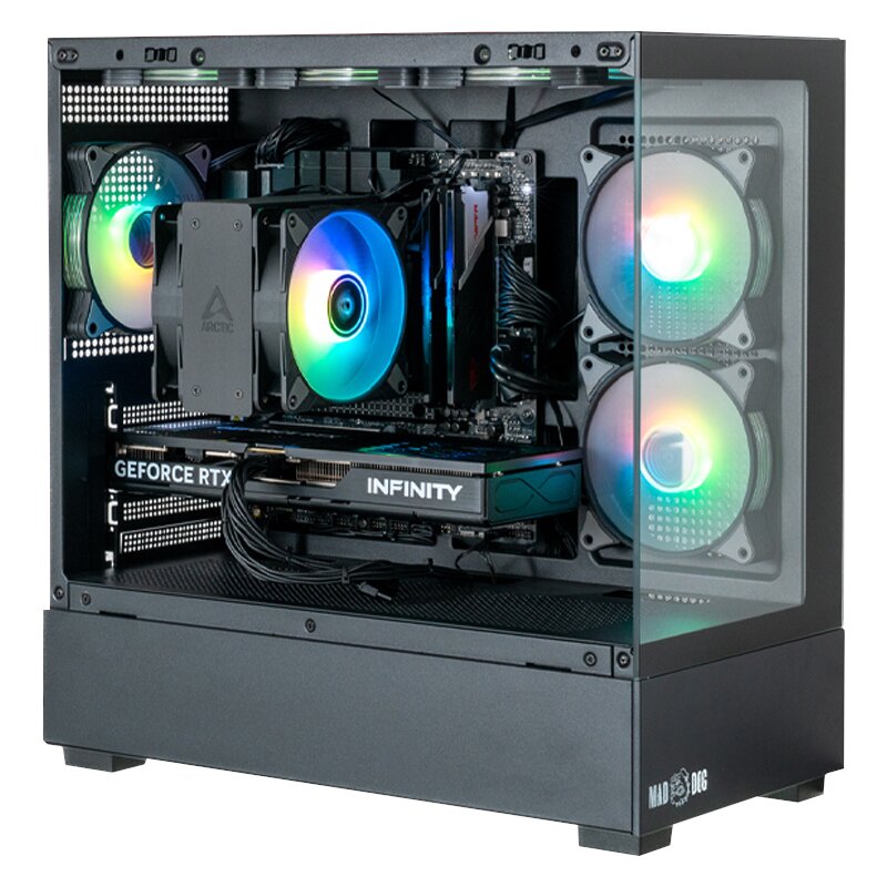 Komputer MAD DOG MD-A06WR32WH R5-7500F 32GB RAM 1TB SSD GeForce RTX5060Ti DLSS 4.5 Wi-Fi Windows 11 Home