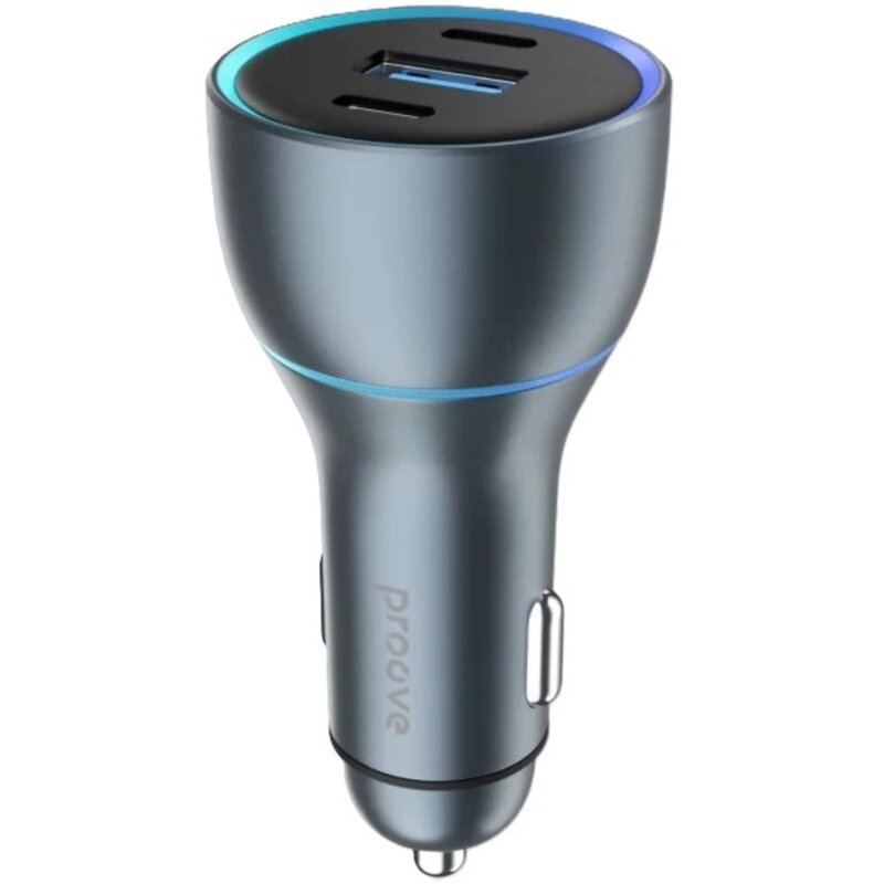 Ładowarka samochodowa PROOVE Super Charge 130W Srebrny