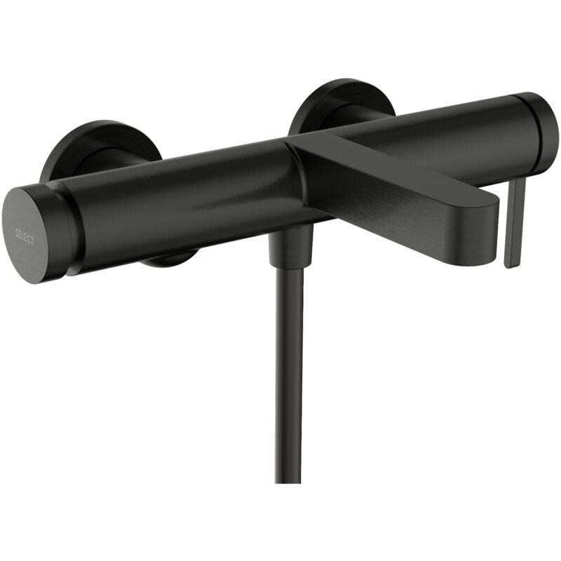 Bateria wannowa natynkowa HANSGROHE Finoris 76420340 Czarny chrom szczotkowany