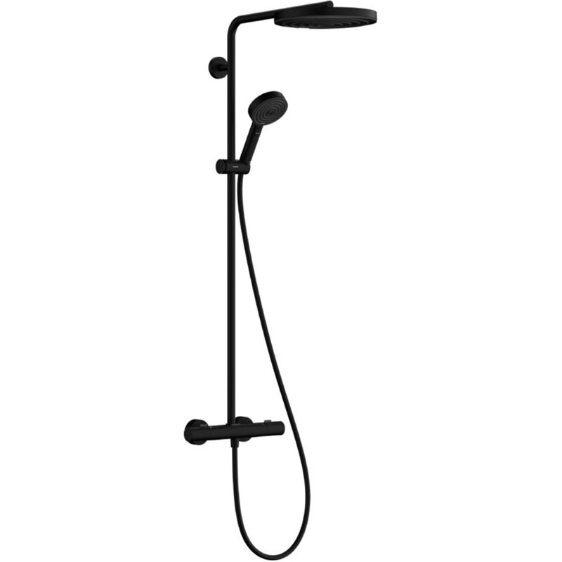 Zestaw prysznicowy natynkowy HANSGROHE Pulsify S Puro 260 24237670 z deszczownicą Czarny mat