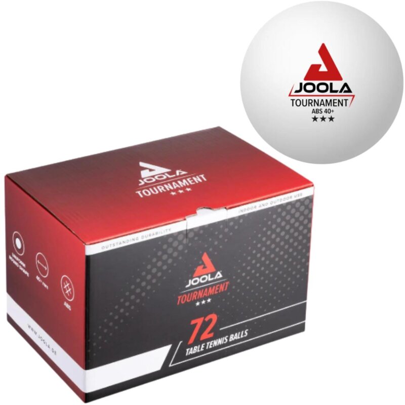 Piłeczki do tenisa stołowego JOOLA Tournament 3 Gwiazdki Biały