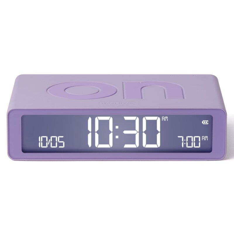 Budzik LEXON Flip Classic Fioletowy