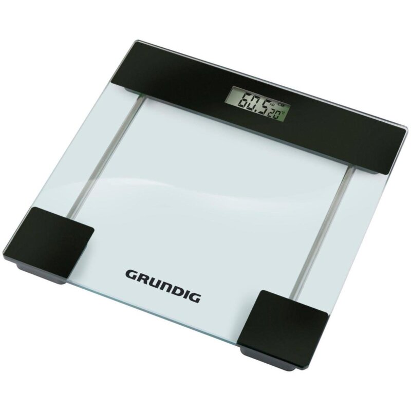 Waga łazienkowa GRUNDIG Szklana Transparentny