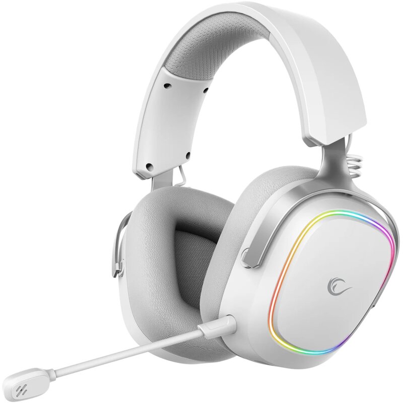 Słuchawki RAMPAGE Retsu Bezprzewodowe, Nausze, Dźwięk przestrzenny Biały