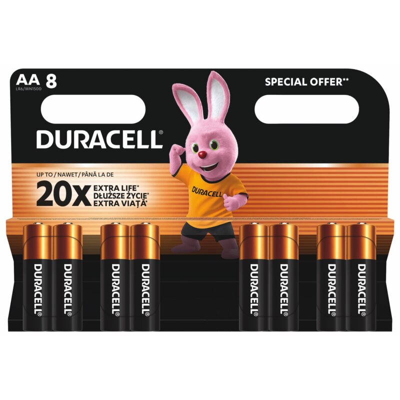 Baterie AA LR06 DURACELL (8 szt.)