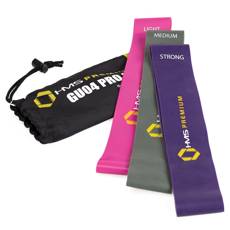 Zestaw gum do ćwiczeń HMS GU04 Pro Set