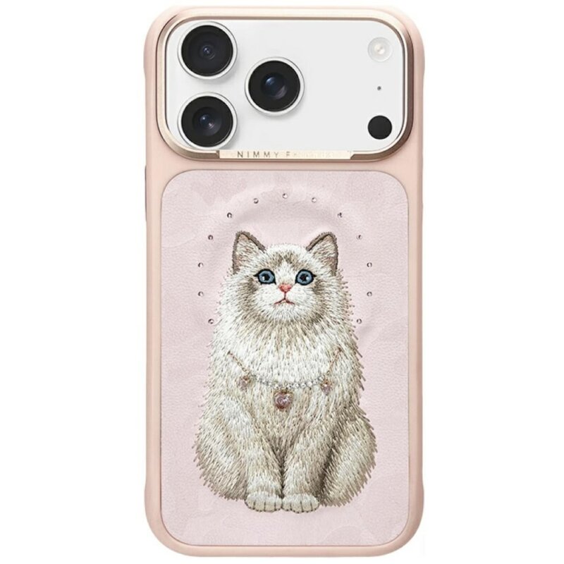 Etui NIMMY Lucky Fashion Cat MagSafe do Apple iPhone 17 Pro Różowy